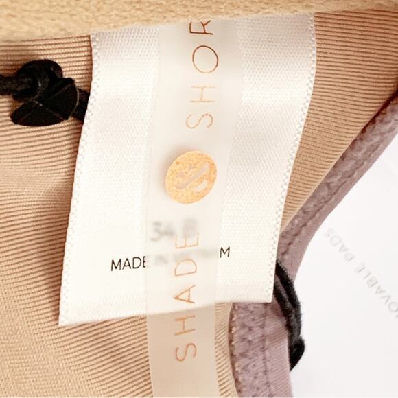 Shade & Shore Bikini Top Lavender Crochet Detail Tie Back Swimsuit Top Size 34B - Picture 11 of 12